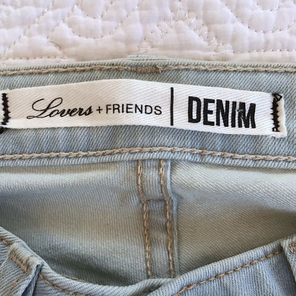 LOVERS + FRIENDS Ricky Solana Distressed Jeans NWT - Picture 4 of 11